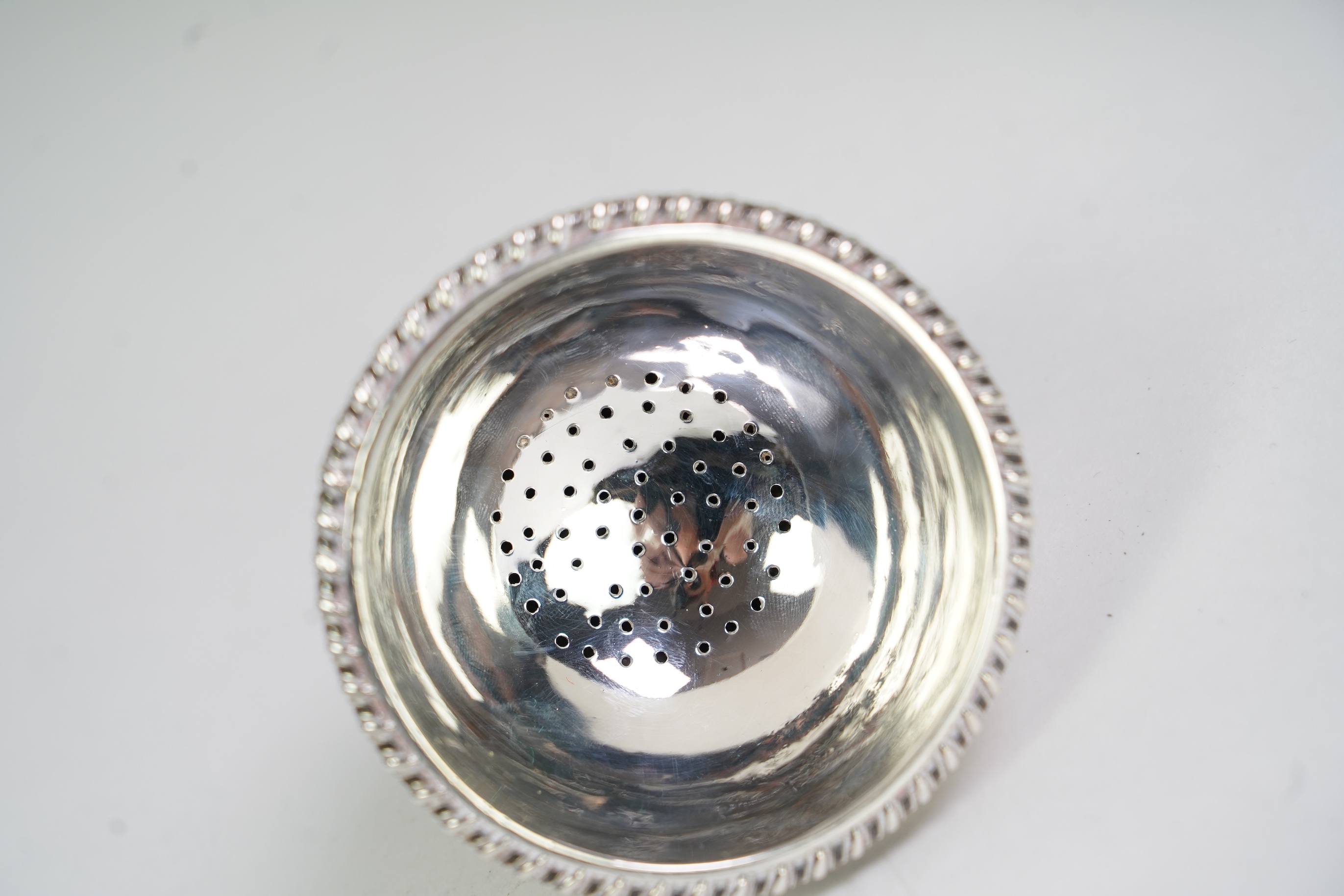 A George IV Irish silver wine funnel, by Stephen Bergin